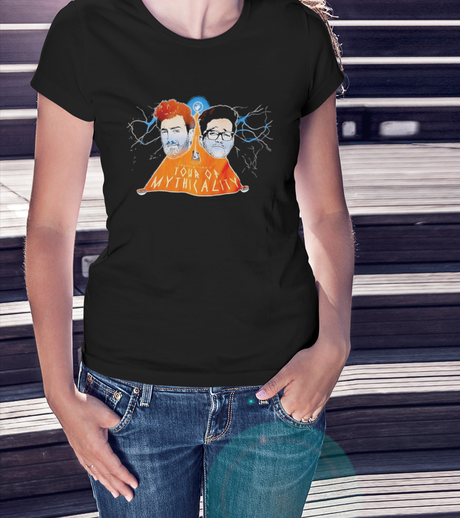 Rhett & Link Ear Biscuits Tour Of Mythicality Lightning T-Shirt