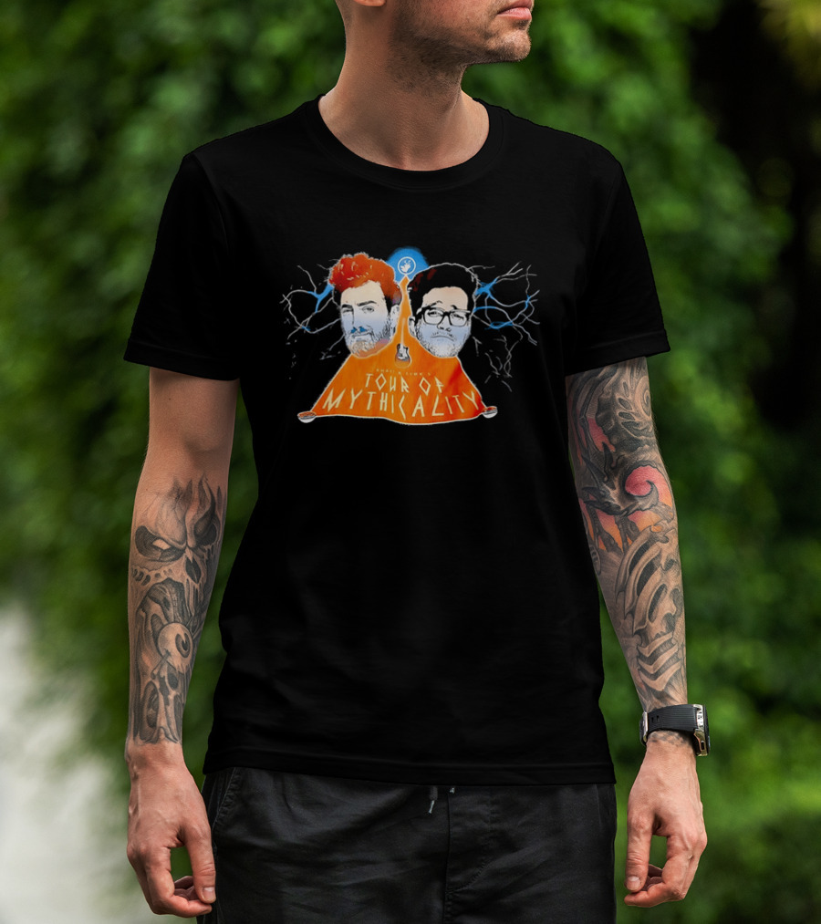 Rhett & Link Ear Biscuits Tour Of Mythicality Lightning T-Shirt