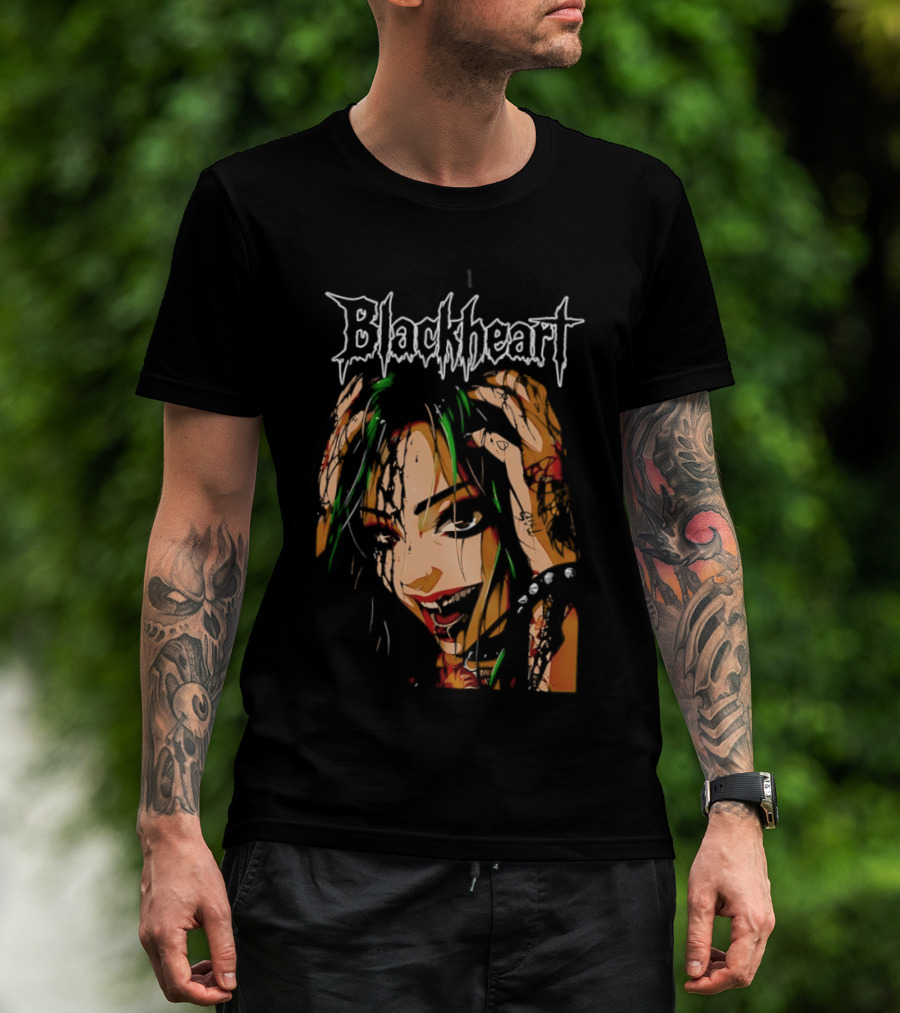 Shotzi Blackheart Knows Blackheart Green Hair T-Shirt