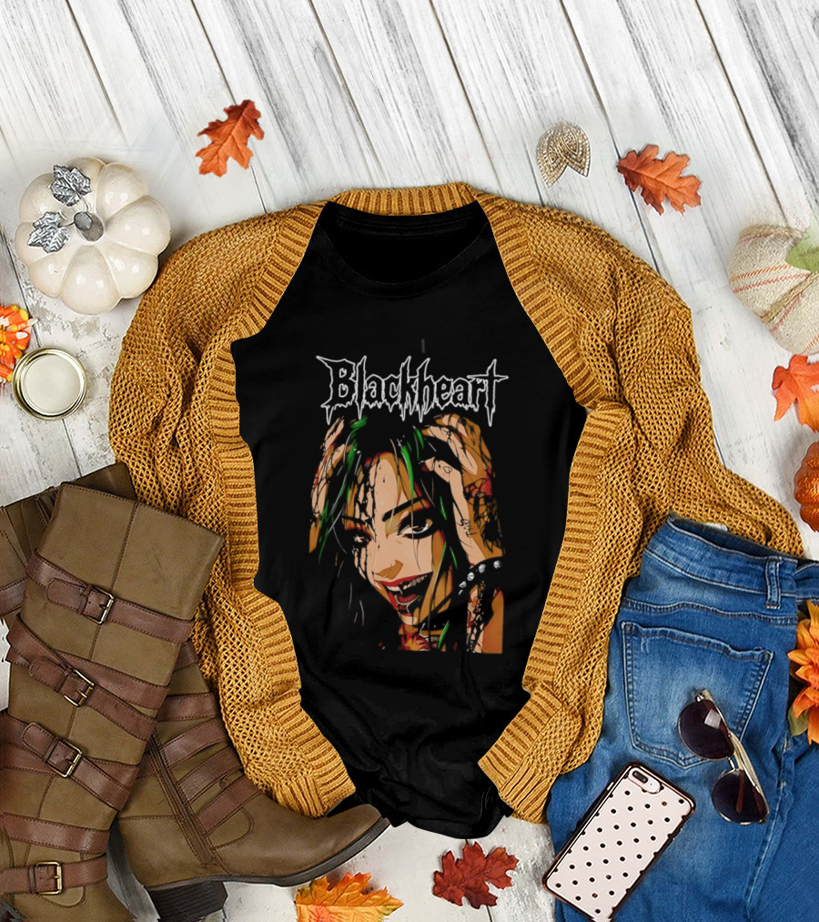 Shotzi Blackheart Knows Blackheart Green Hair T-Shirt