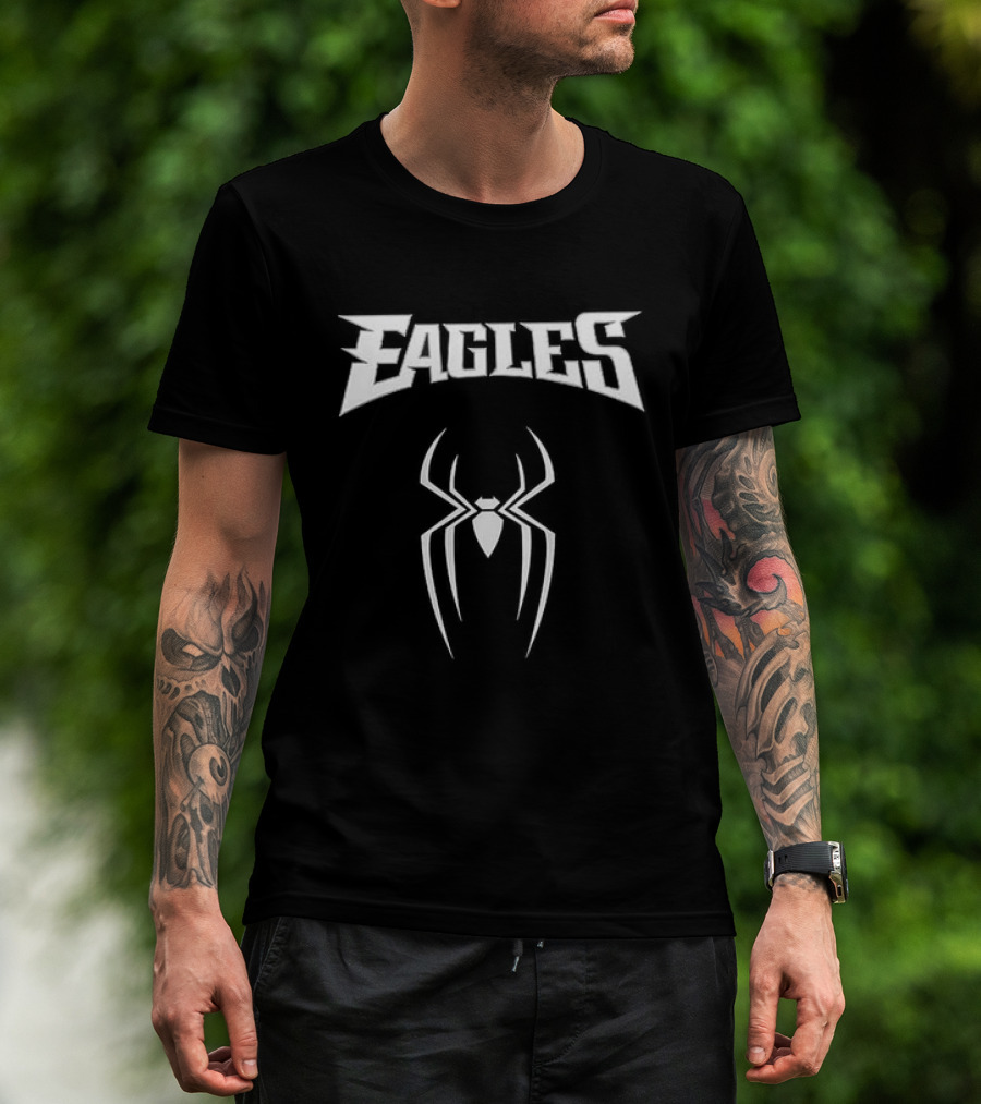 Philadelphia Eagles Spider Man Collaboration T-Shirt