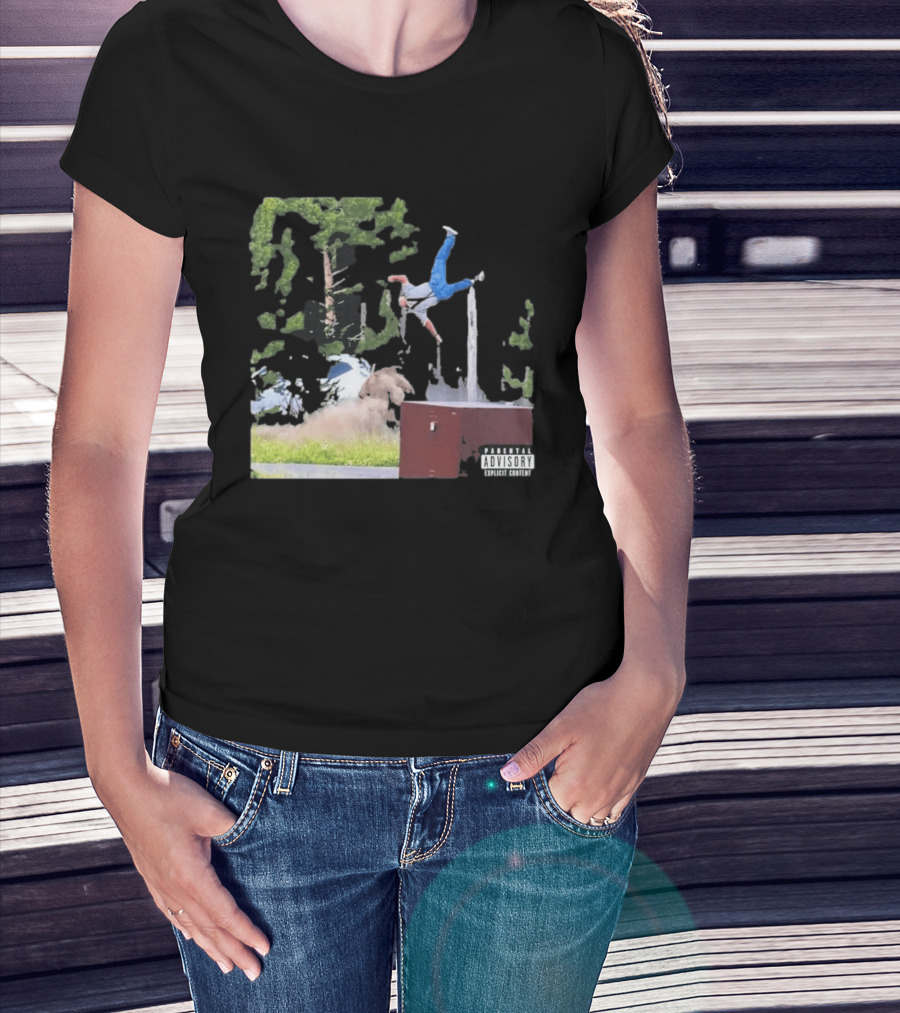 Yellowstone National Park Bison Encounter Scenic Humor Parental Advisory T-Shirt