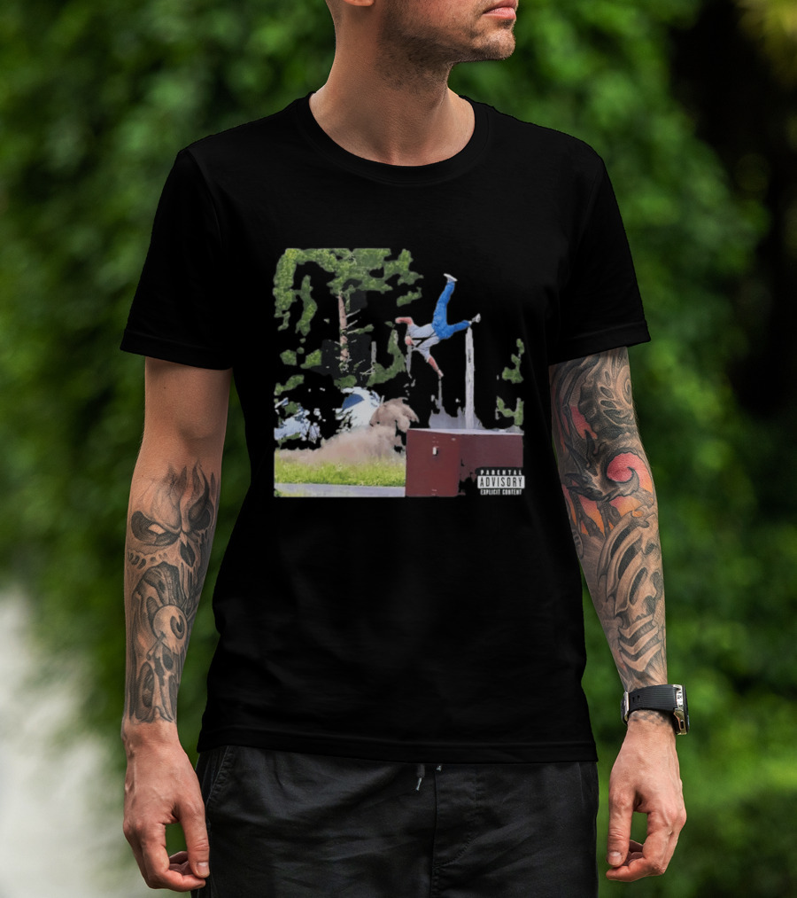 Yellowstone National Park Bison Encounter Scenic Humor Parental Advisory T-Shirt