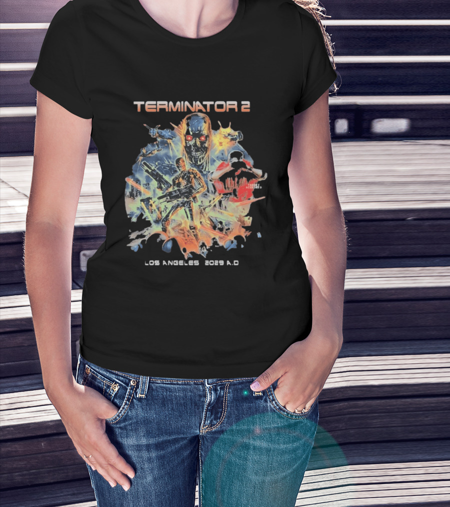 Terminator 2 Los Angeles 2029 A.D. Future War T-Shirt
