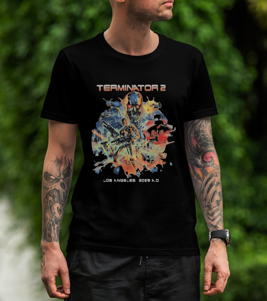 Terminator 2 Los Angeles 2029 A.D. Future War T-Shirt