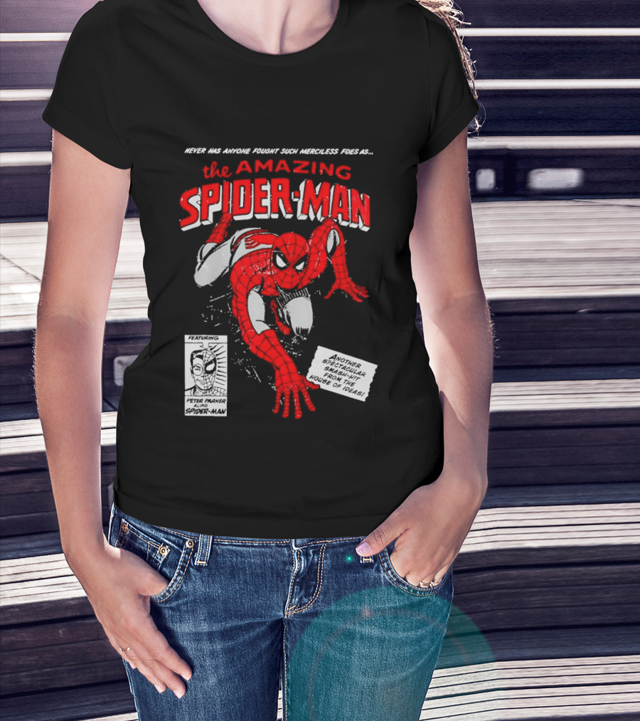 Never Has Anyone Fought Such Merciless Foes As The Amazing Spider Man Marvel Superhero T-Shirt