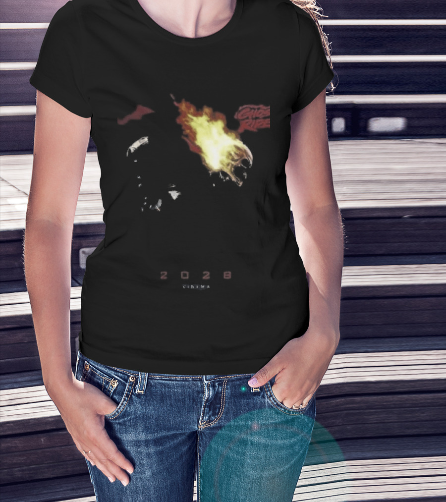 2028 Cinema The Batman Part II X Ghost Rider Fire T-Shirt