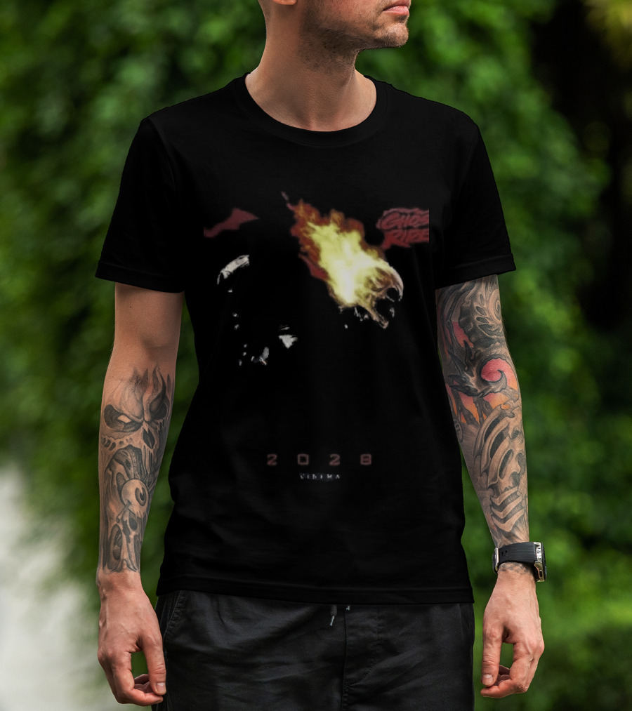 2028 Cinema The Batman Part II X Ghost Rider Fire T-Shirt