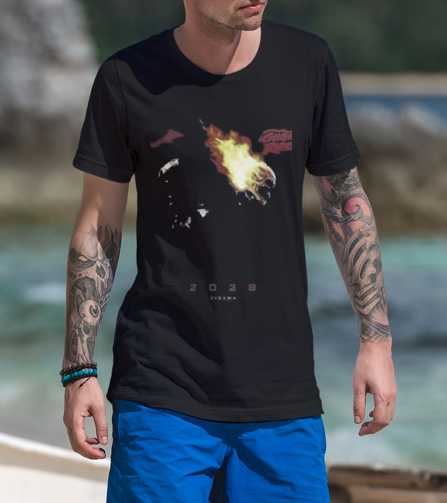2028 Cinema The Batman Part II X Ghost Rider Fire T-Shirt