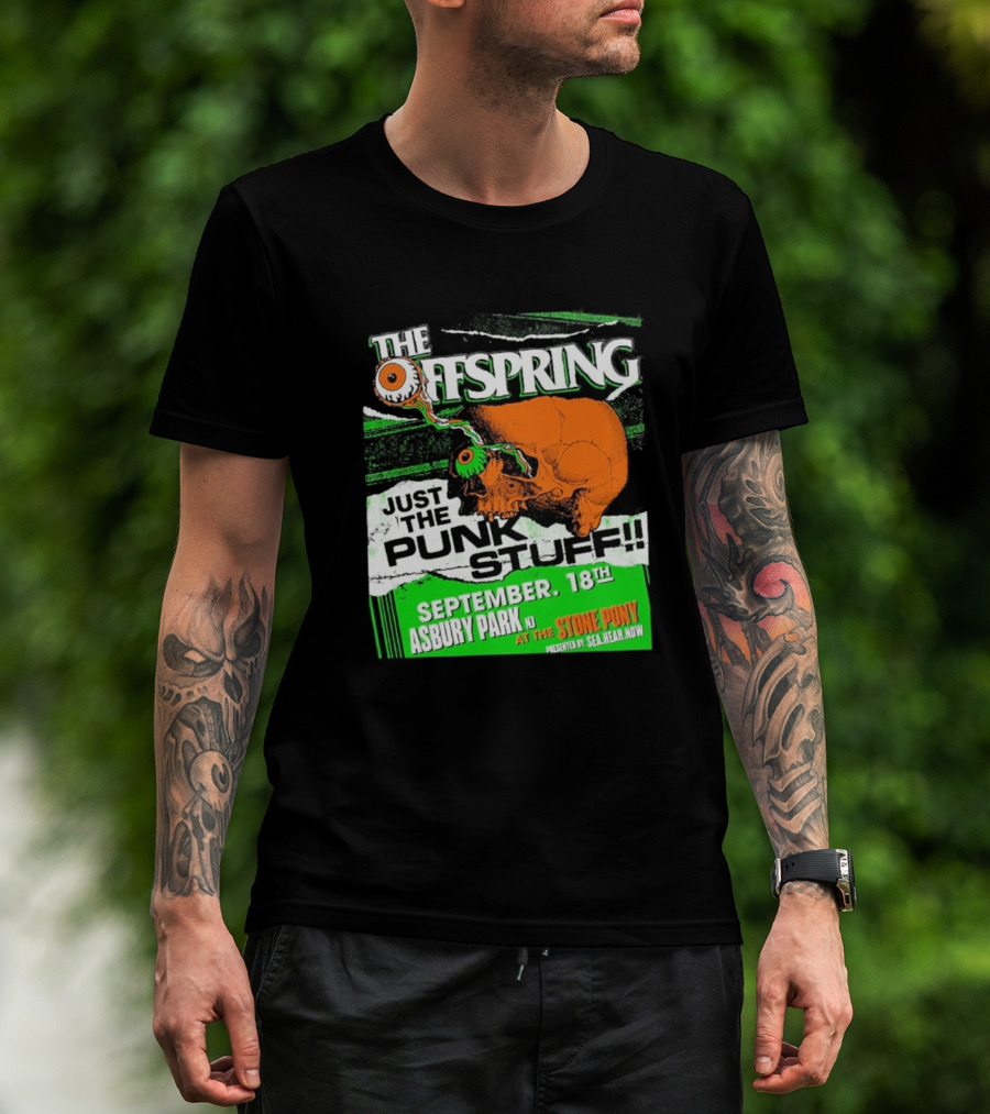 The Offspring Just The Punk Stuff Asbury Park NJ Stone Pony September 18th T-Shirt
