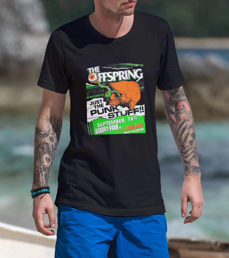 The Offspring Just The Punk Stuff Asbury Park NJ Stone Pony September 18th T-Shirt