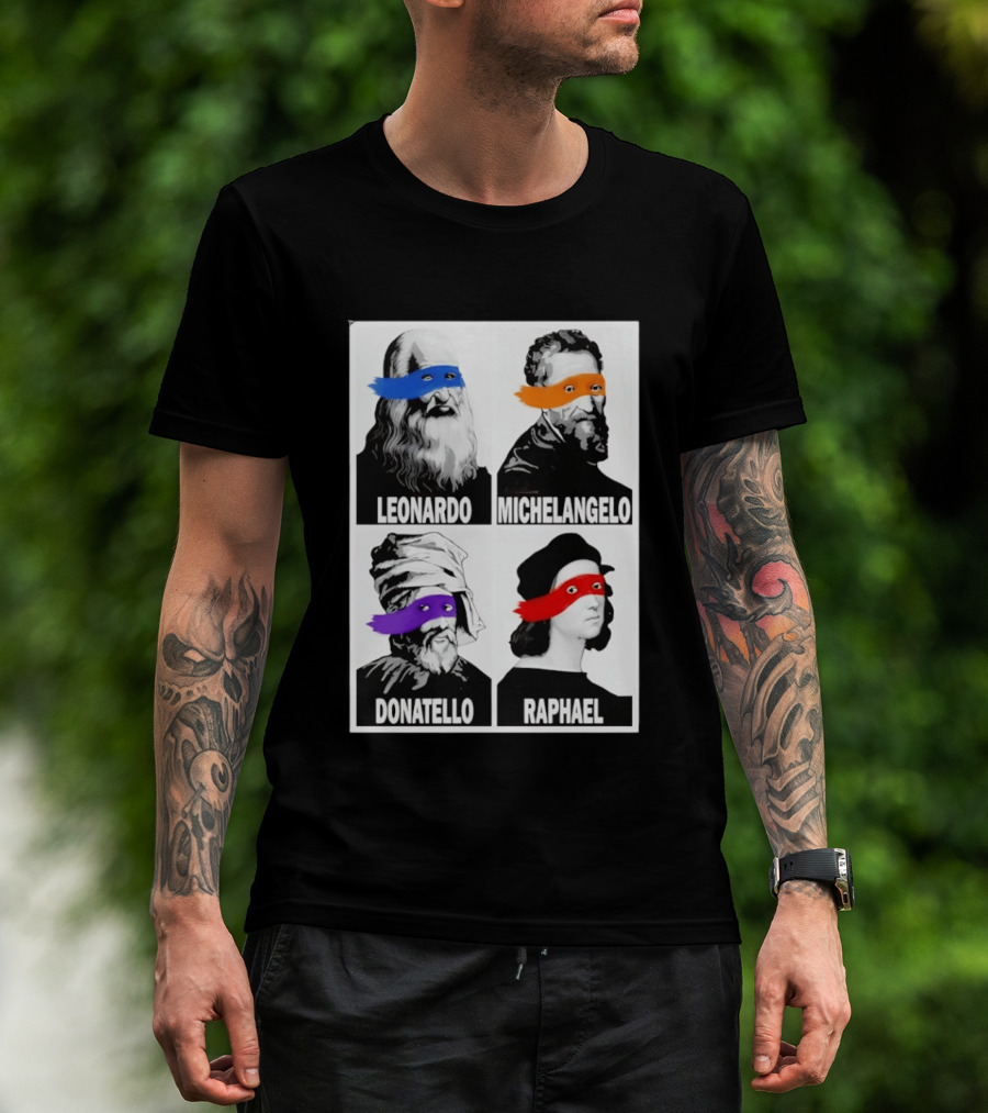 Leonardo Michelangelo Donatello Raphael The Original Ninja Masters T-Shirt