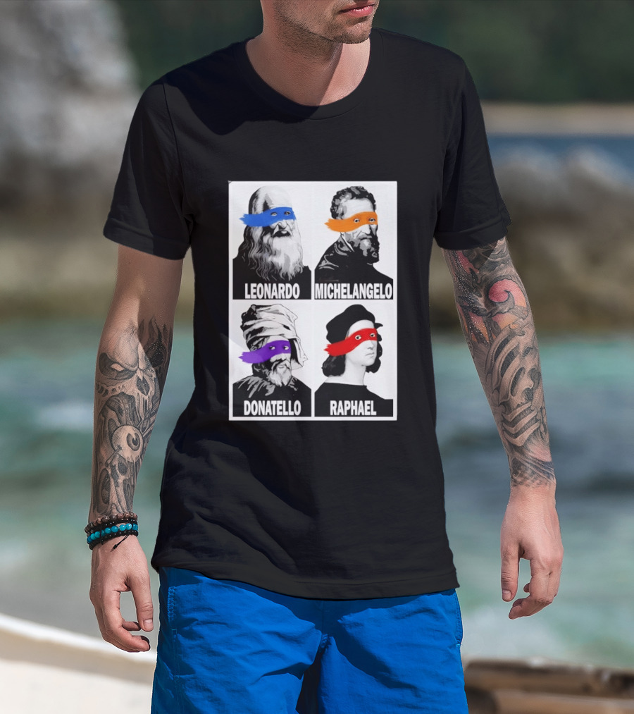 Leonardo Michelangelo Donatello Raphael The Original Ninja Masters T-Shirt