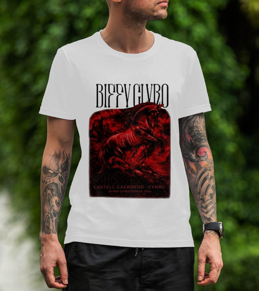 Biffy Clyro Castell Caerdydd Cymru 30 Mis Gorffennaf 2026 T-Shirt