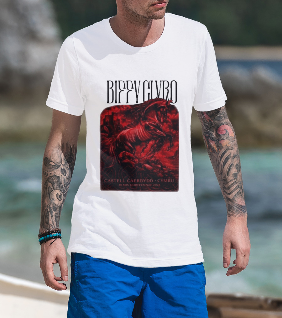 Biffy Clyro Castell Caerdydd Cymru 30 Mis Gorffennaf 2026 T-Shirt