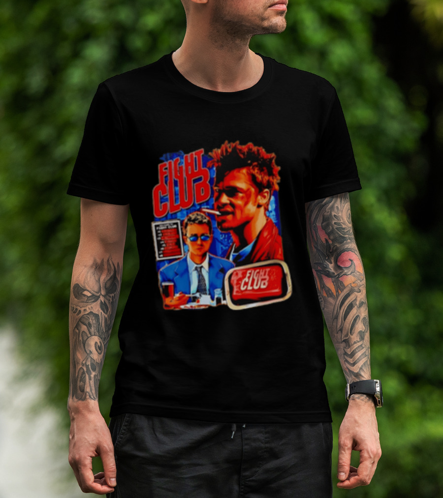 Tyler Durden The Narrator Fight Club Welcome To Fight Club Do Not Talk About T-Shirt