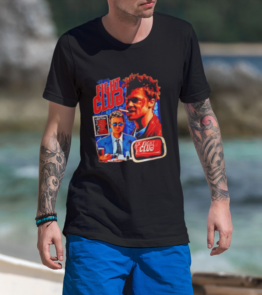 Tyler Durden The Narrator Fight Club Welcome To Fight Club Do Not Talk About T-Shirt