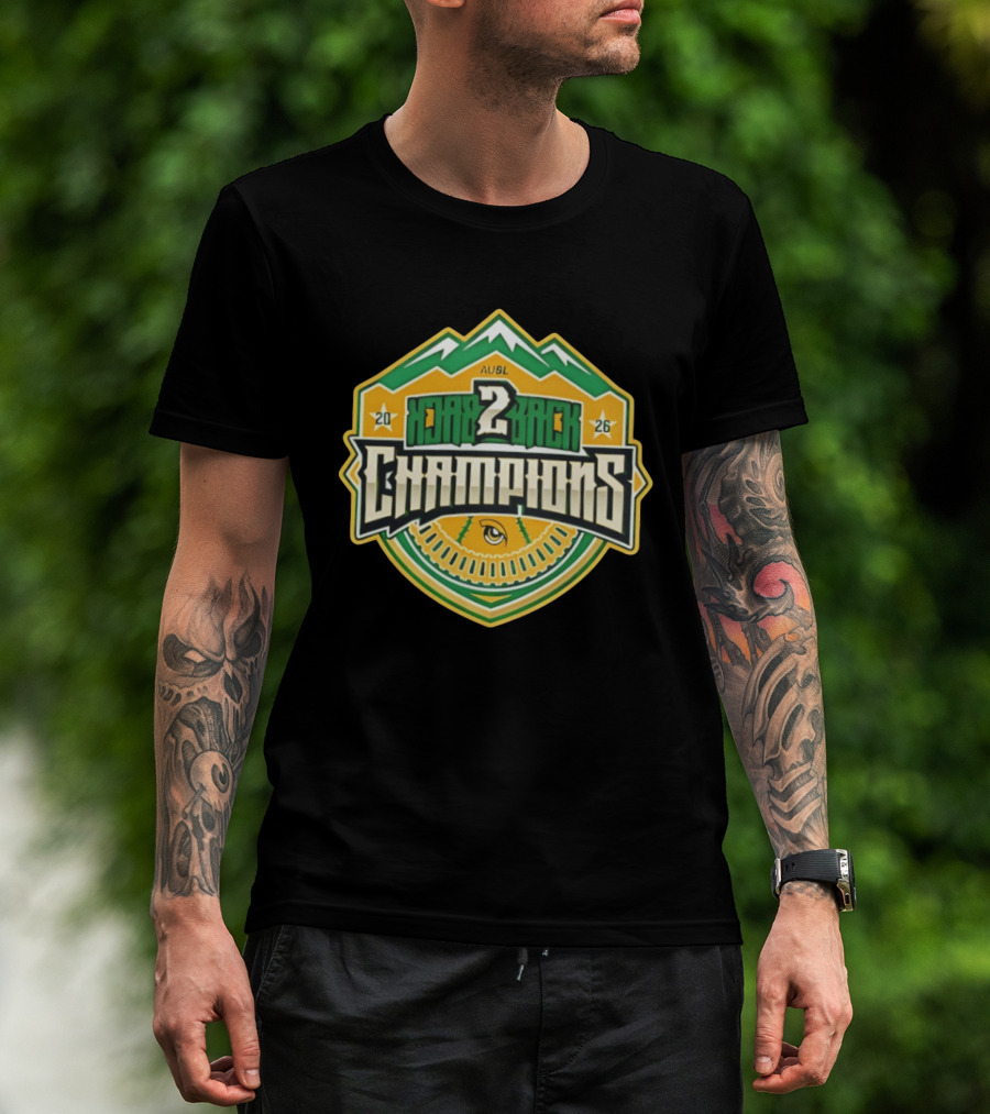 Utah Talons 2026 AUSBL Back 2 Back Champions T-Shirt