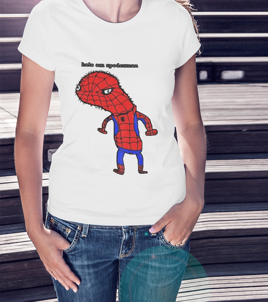 Helo Am Spoderman Spiderman Marvel Superhero Meme 2026 Comic Book T-Shirt