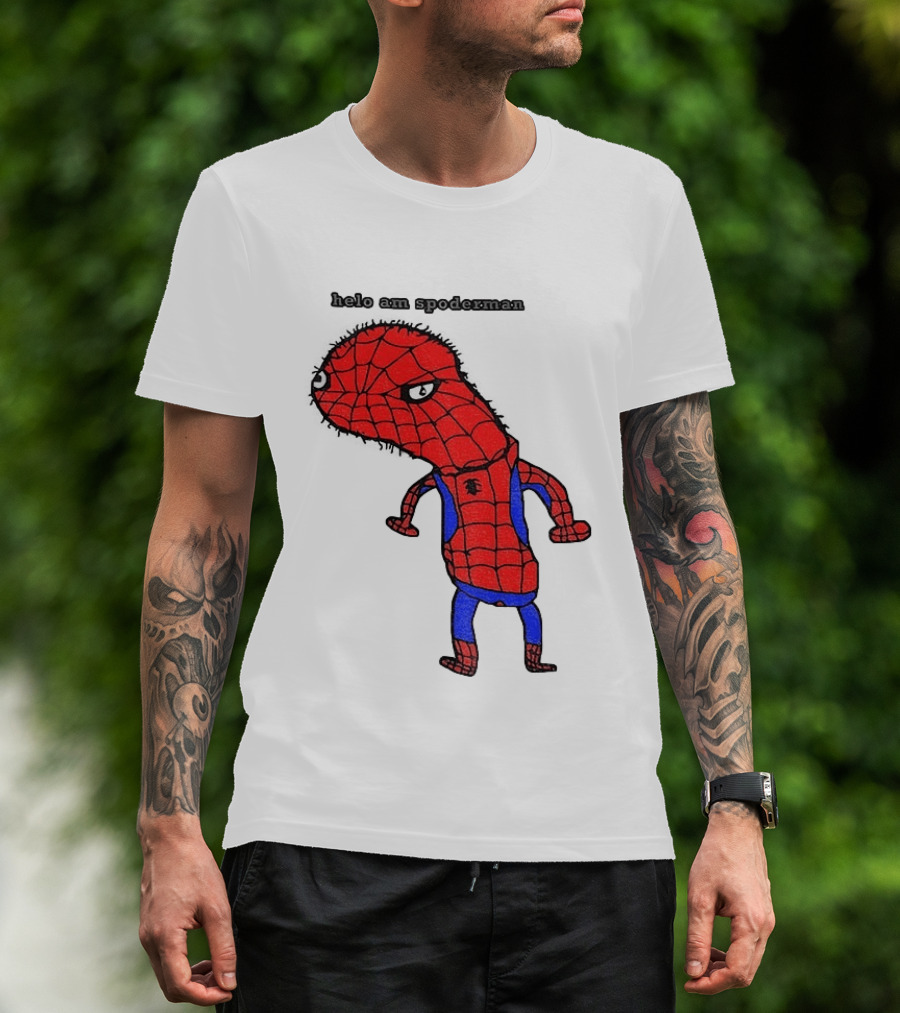 Helo Am Spoderman Spiderman Marvel Superhero Meme 2026 Comic Book T-Shirt
