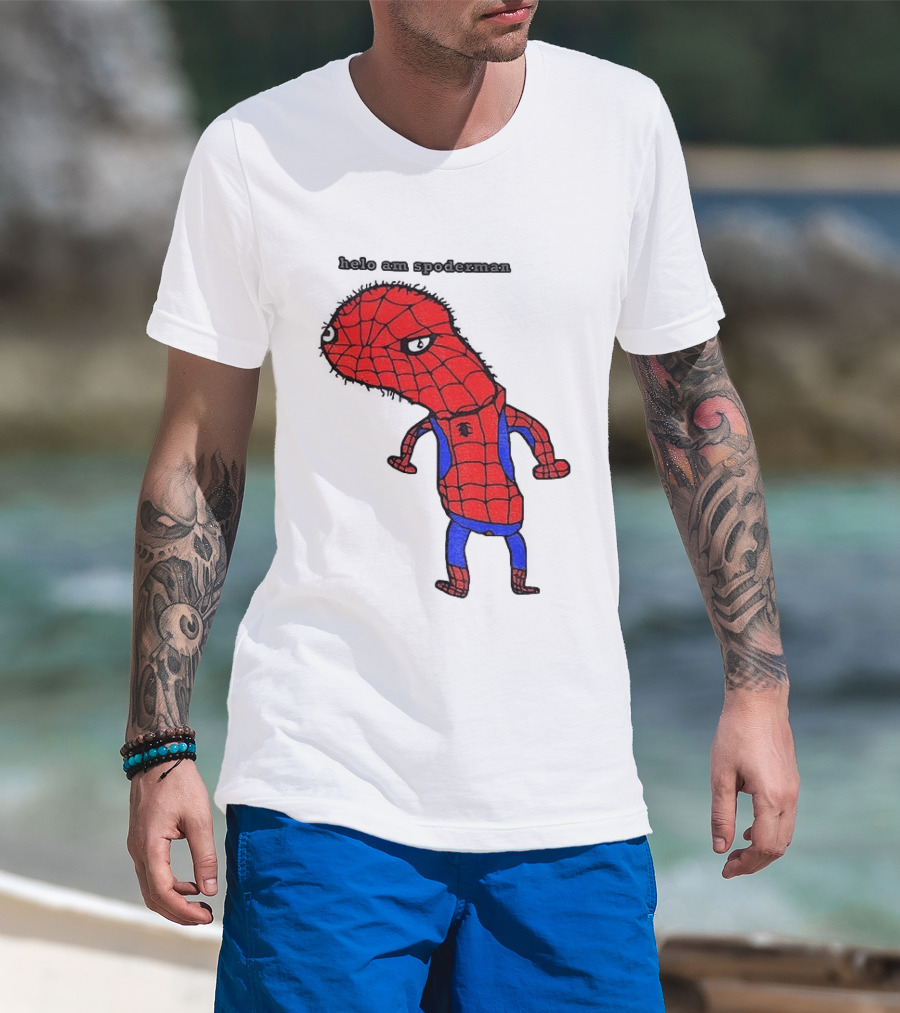 Helo Am Spoderman Spiderman Marvel Superhero Meme 2026 Comic Book T-Shirt