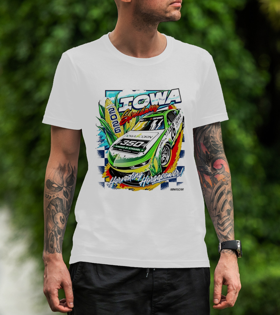 Iowa Speedway Harvesting Horsepower 2026 Iowa Corn 350 NASCAR T-Shirt