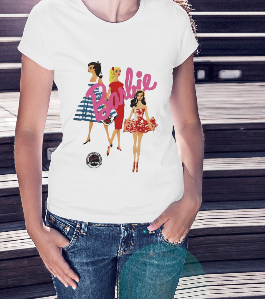 Barbie Vintage Fashion Trio Retro Mattel T-Shirt