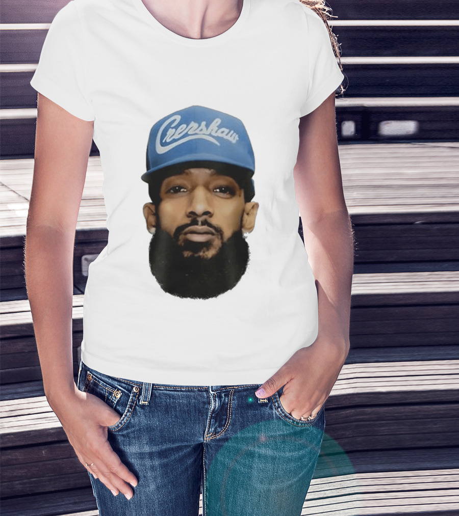 Nipsey Hussle Crenshaw Blue Cap T-Shirt