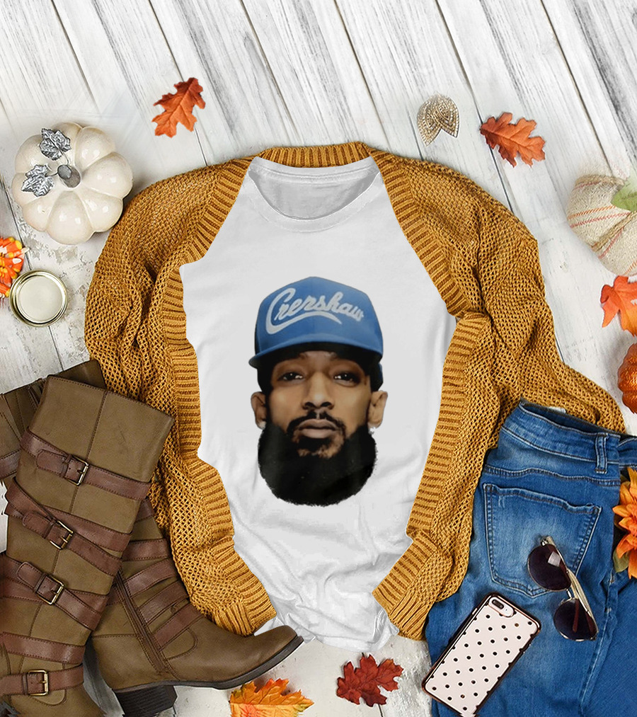 Nipsey Hussle Crenshaw Blue Cap T-Shirt