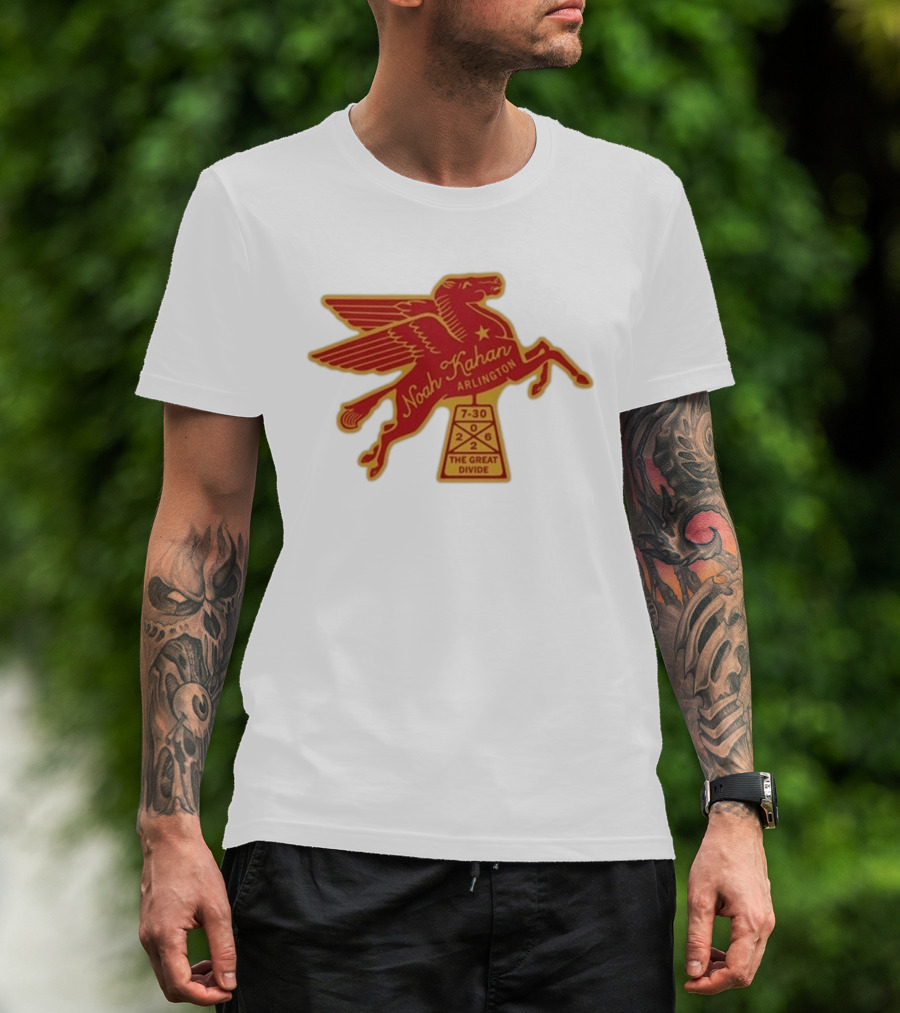 Noah Kahan Arlington July 30 2026 The Great Divide Pegasus T-Shirt