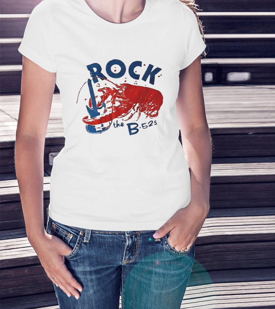 Rock The B 52s Lobster Guitar Music T-Shirt