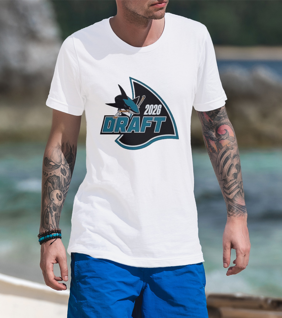 San Jose Sharks 2026 Draft Macklin Celebrini #71 T-Shirt