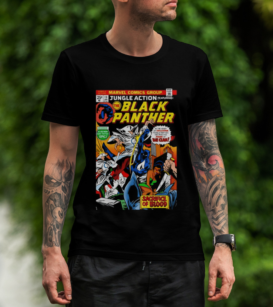 Jungle Action Featuring The Black Panther Marvel Comics Epic Sacrifice Of Blood T-Shirt