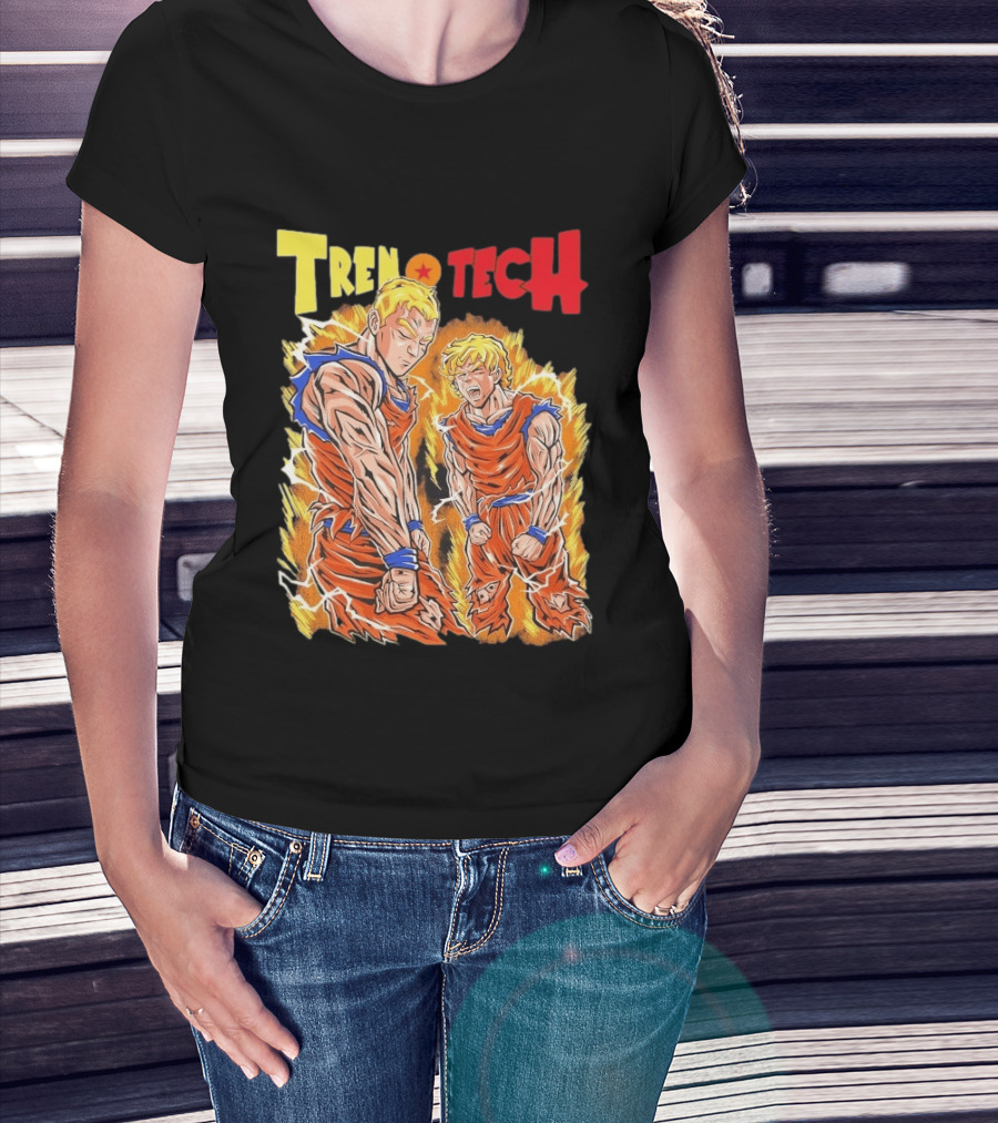 Ghost Racing Dragonball Trentech Fusion Goku Transformation T-Shirt