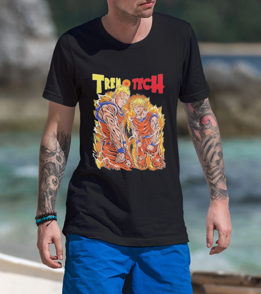 Ghost Racing Dragonball Trentech Fusion Goku Transformation T-Shirt