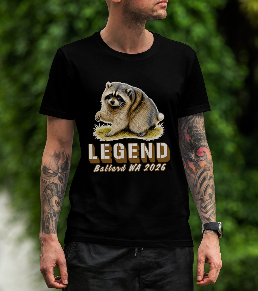 Legend Raccoon Ballard WA 2026 T-Shirt