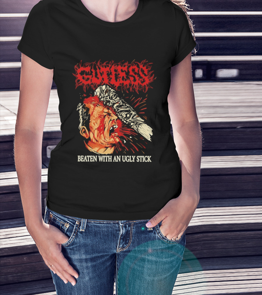 Gutless Beaten With An Ugly Stick Bloody T-Shirt