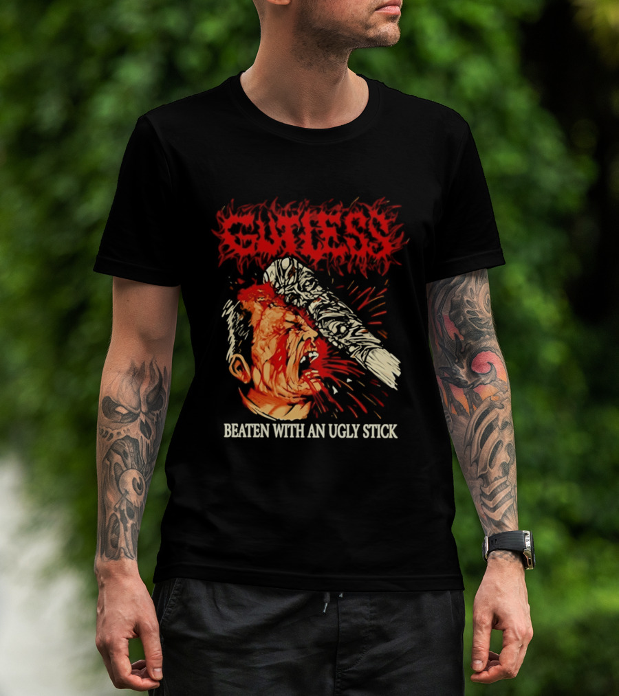 Gutless Beaten With An Ugly Stick Bloody T-Shirt