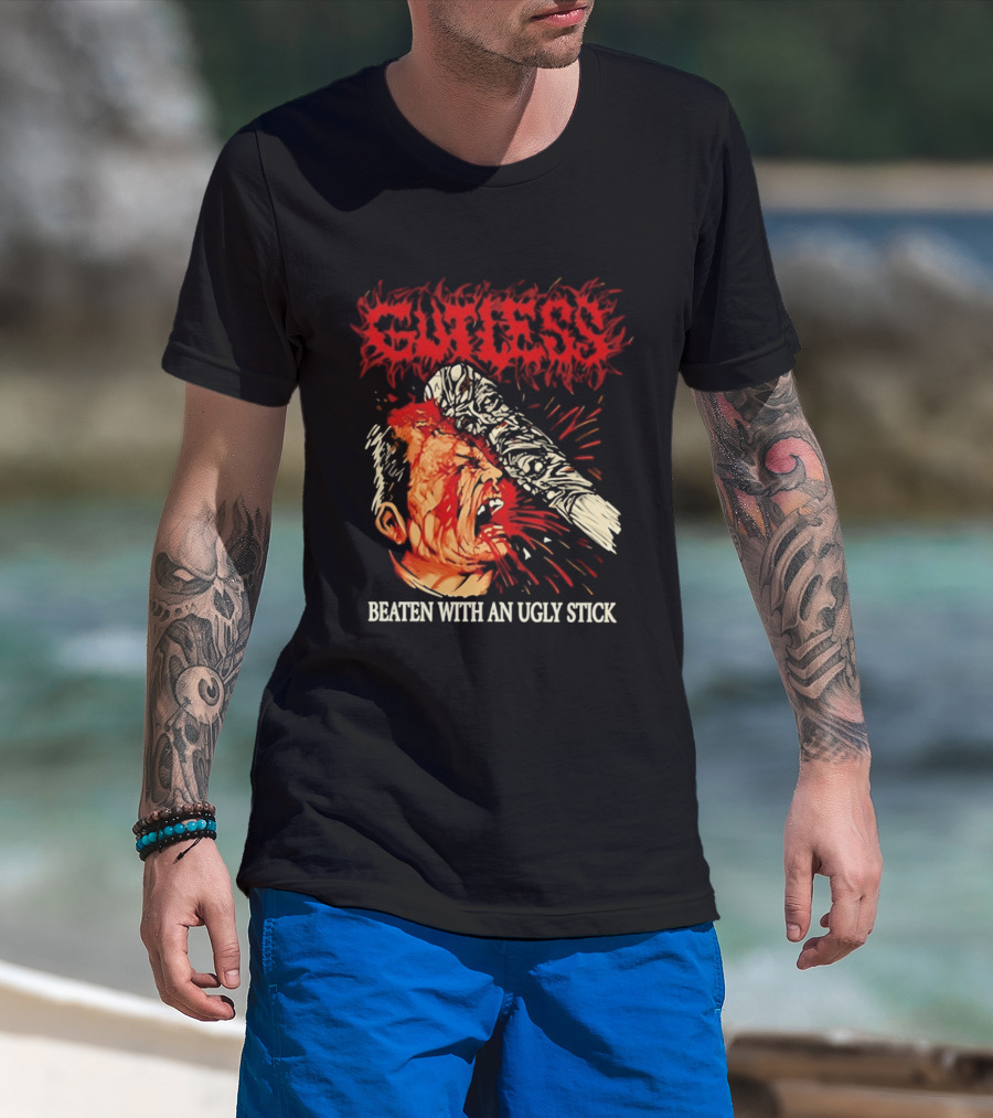 Gutless Beaten With An Ugly Stick Bloody T-Shirt