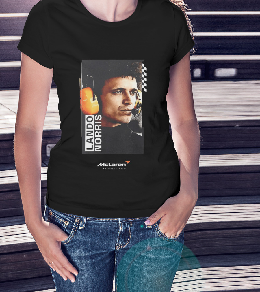 Lando Norris McLaren Formula 1 Team Racing Headset T-Shirt
