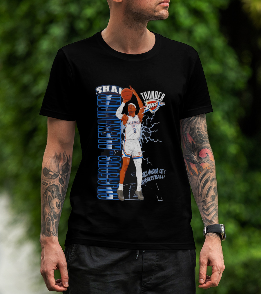 Shai Gilgeous Alexander Oklahoma City Thunder Basketball OKC T-Shirt