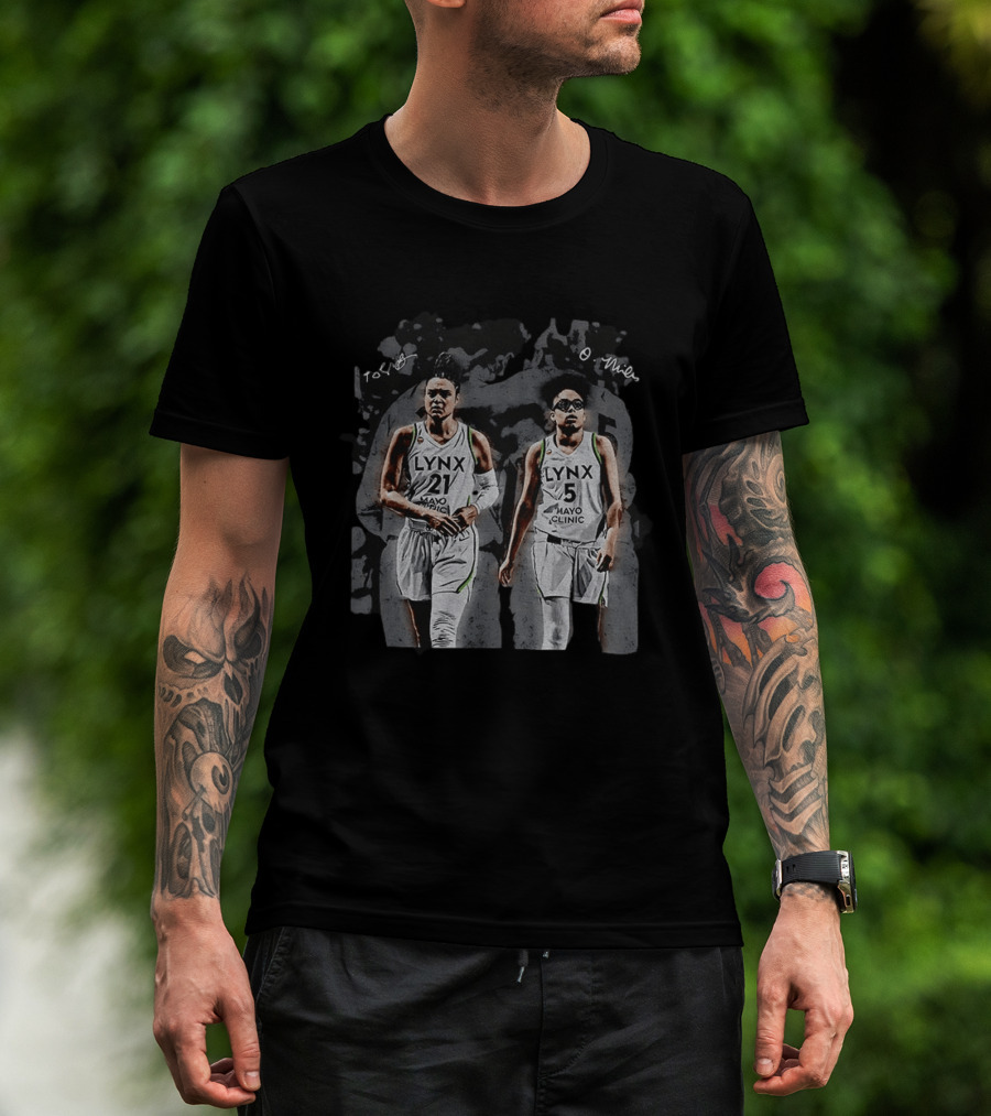 Olivia Miles Kayla McBride Minnesota Lynx Basketball WNBA Mayo Clinic Signatures T-Shirt