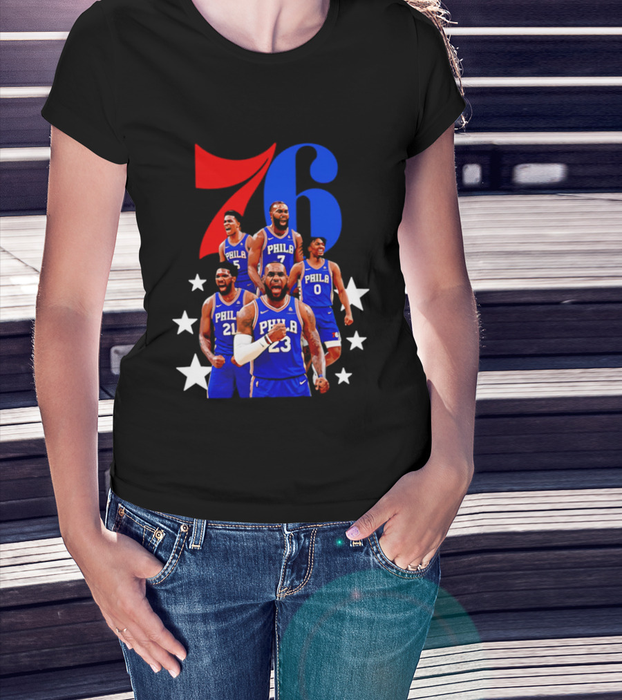 Philadelphia 76ers Players 23 21 7 0 Basketball Team Stars T-Shirt