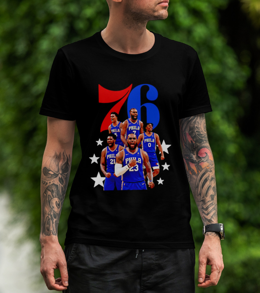 Philadelphia 76ers Players 23 21 7 0 Basketball Team Stars T-Shirt