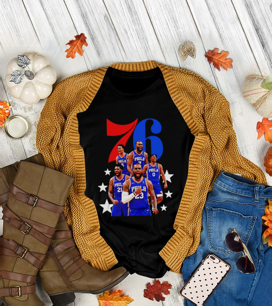 Philadelphia 76ers Players 23 21 7 0 Basketball Team Stars T-Shirt