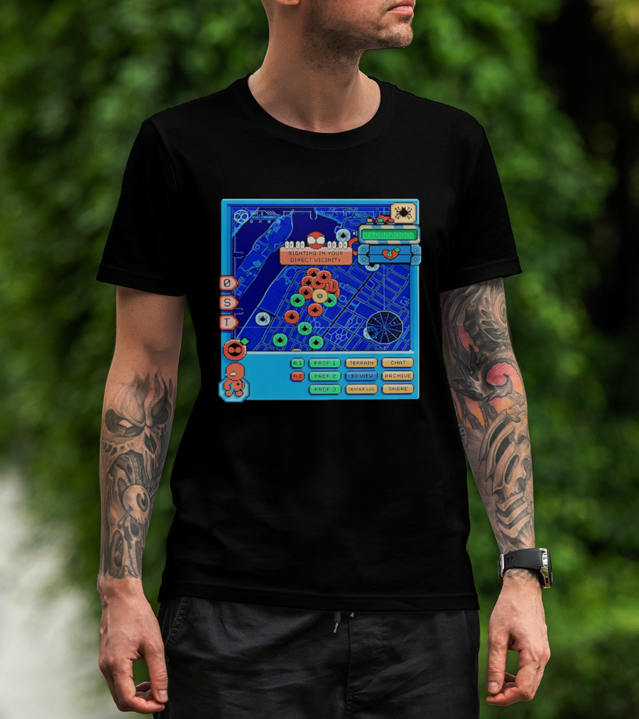 Sighting In Your Direct Vicinity Spider Man Pixel 00.00.00 T-Shirt