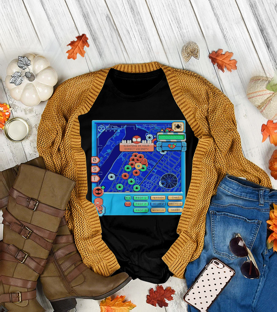 Sighting In Your Direct Vicinity Spider Man Pixel 00.00.00 T-Shirt