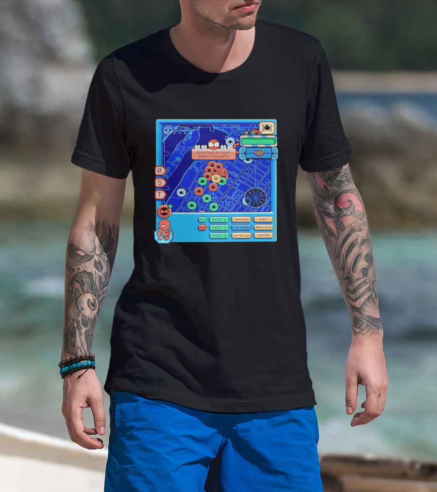 Sighting In Your Direct Vicinity Spider Man Pixel 00.00.00 T-Shirt