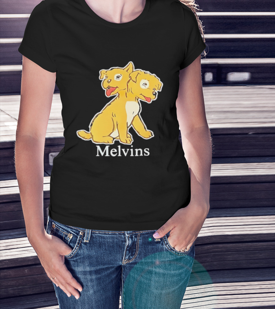 Melvins Two Headed Dog Cartoon T-Shirt