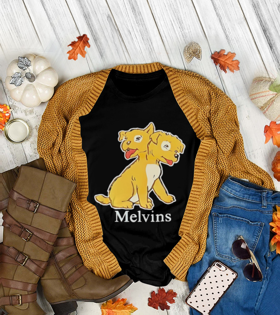 Melvins Two Headed Dog Cartoon T-Shirt